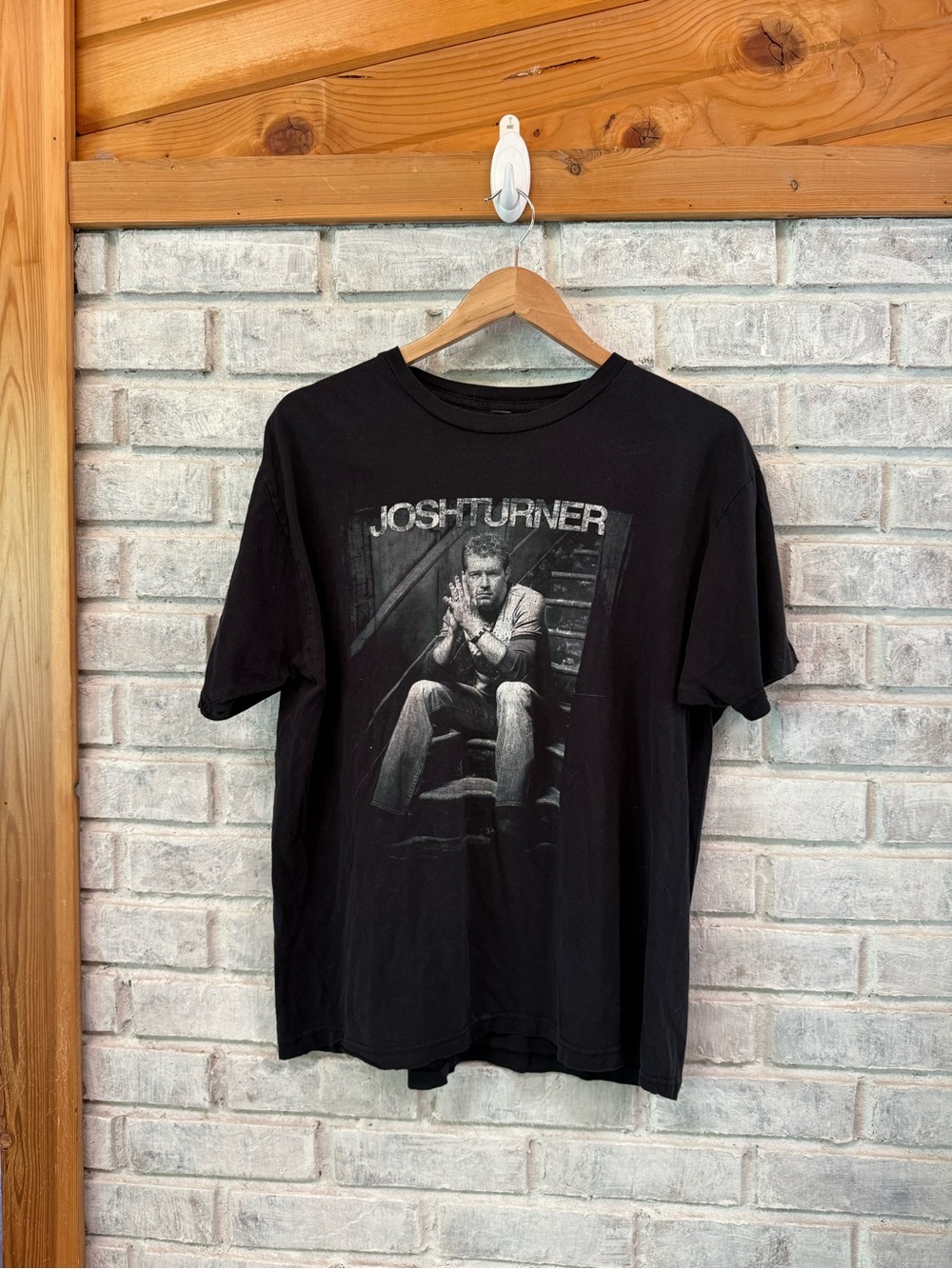 Josh Turner Black Graphic Short Sleeve Tee - Men's Casual Shirt